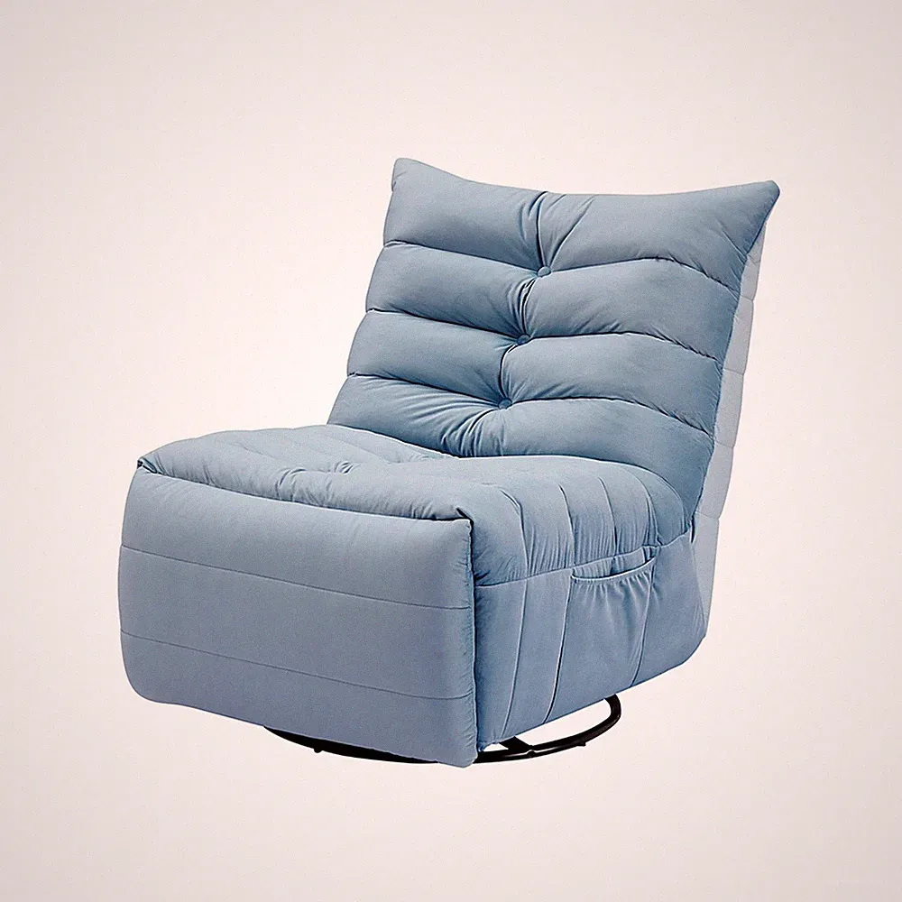 360° Swivel Rocking Recliner Single Sofa Upholstered Rocker Seat Cushion Chair