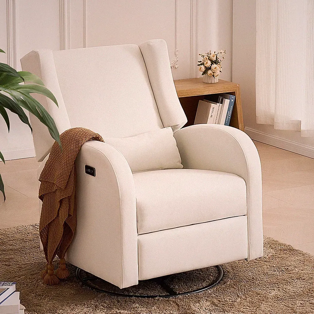 Swivel Electric Recliner Seat 250lb Capacity with USB Connectivity