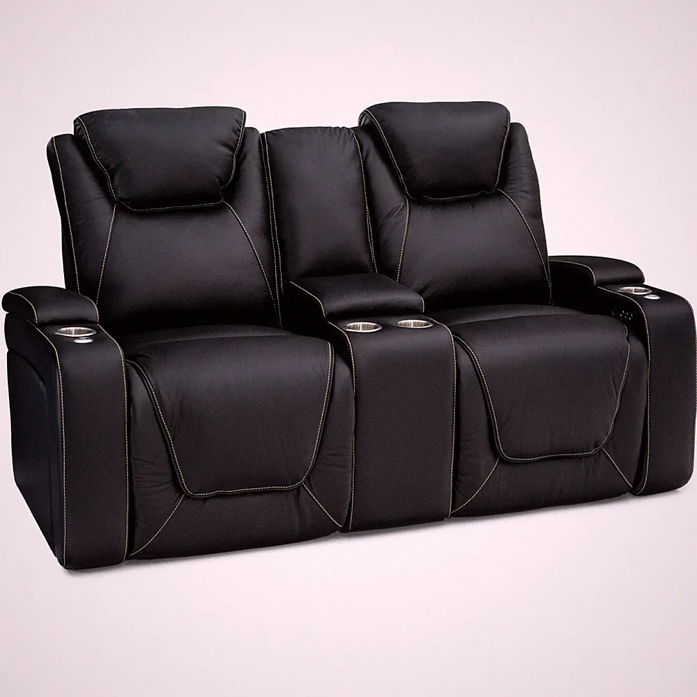 Seatcraft Vienna Leather Home Theater Seating Loveseat Recliners Chair Couch
